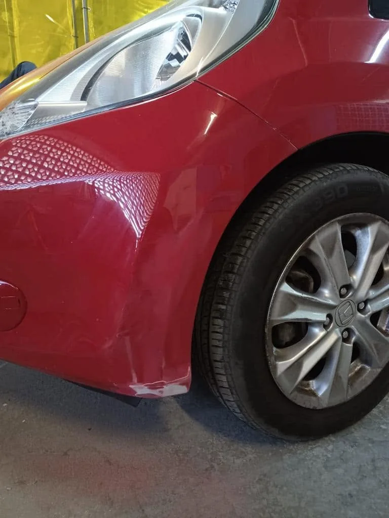 Honda before scratch repair