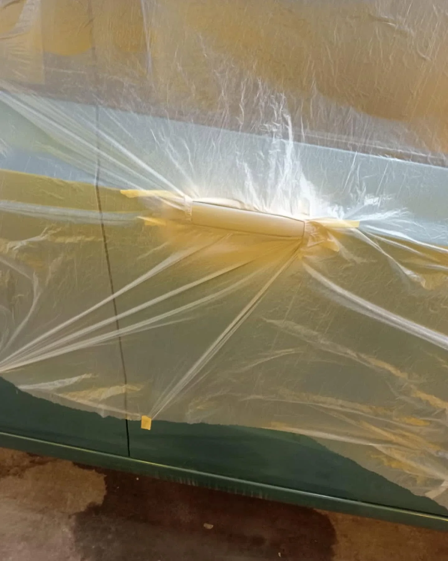 Hyundai i10 before door paint repair