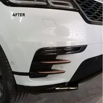 White Range Rover after repair